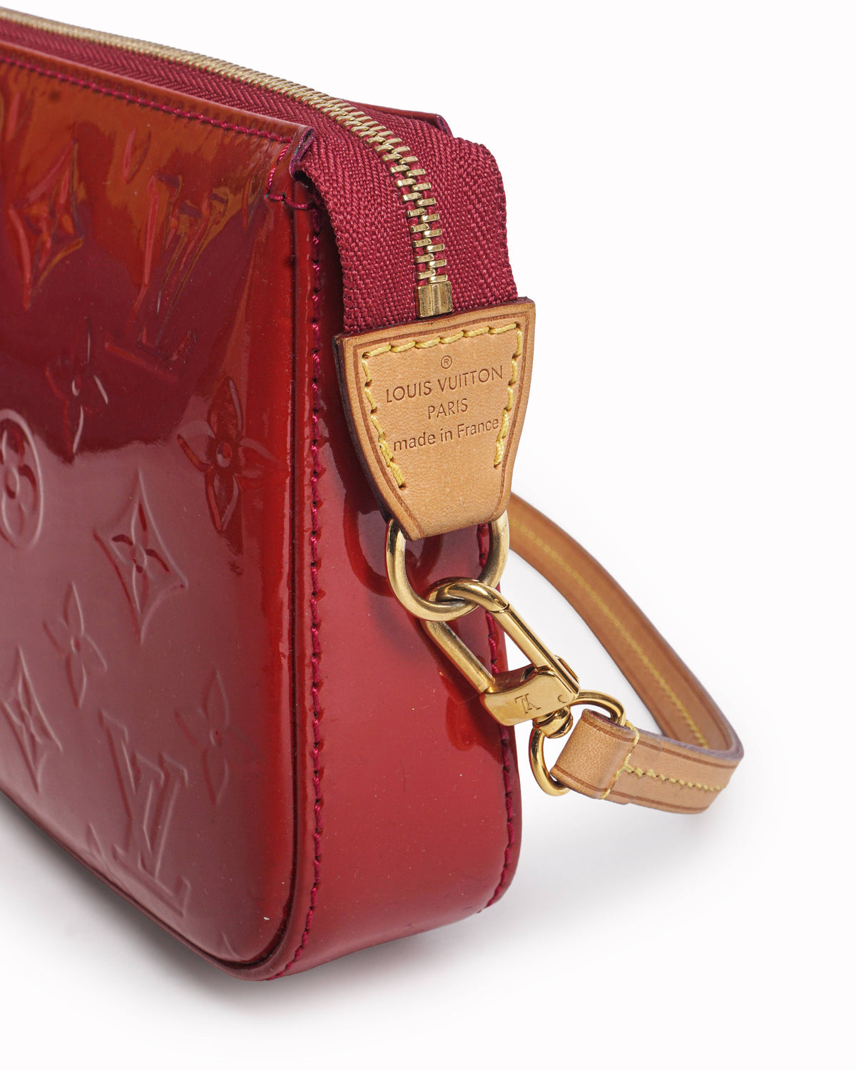 Louis Vuitton Red Monogram Vernis Lexington Pochette