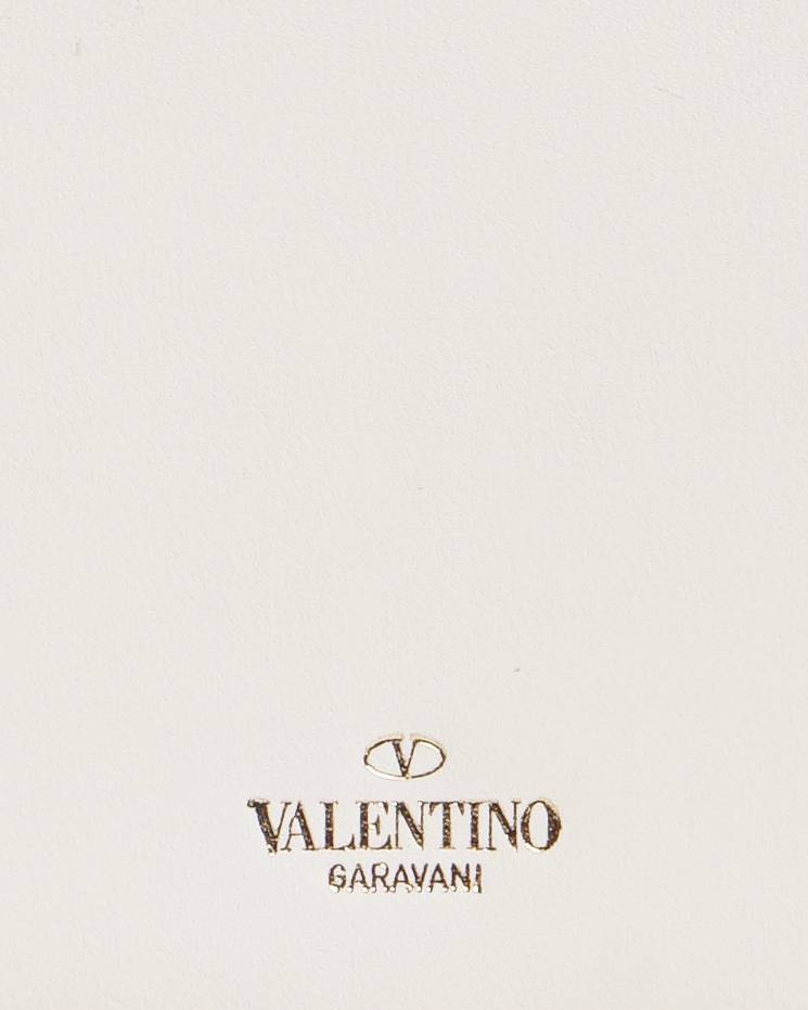Valentino Garavani Sculpture Ivory Leather Shoulder Bag