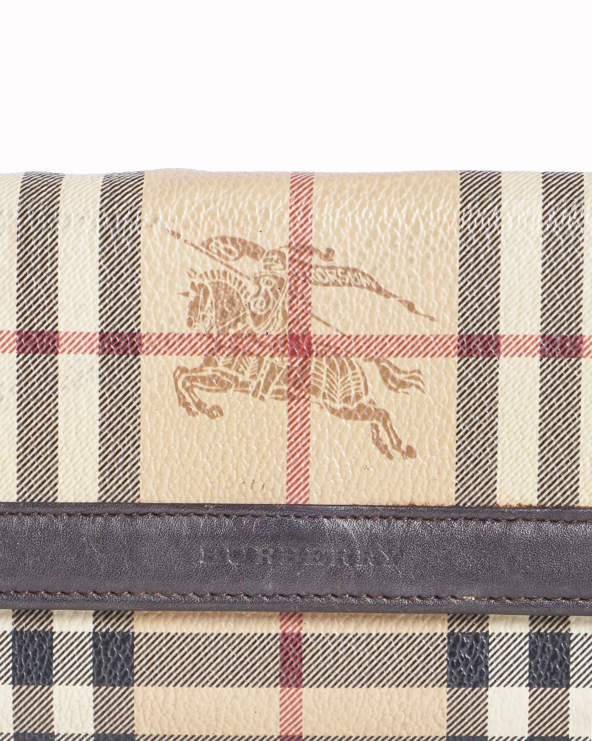 Burberry Haymarket Check Canvas Continental Wallet