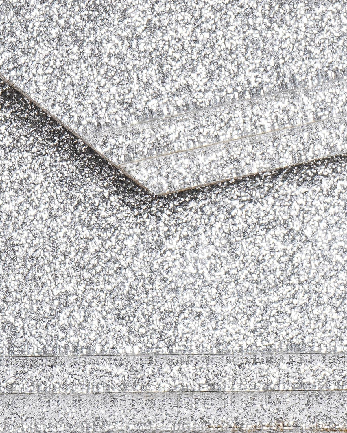 Jimmy Choo Candy Silver Glitter Acrylic Crossbody Bag