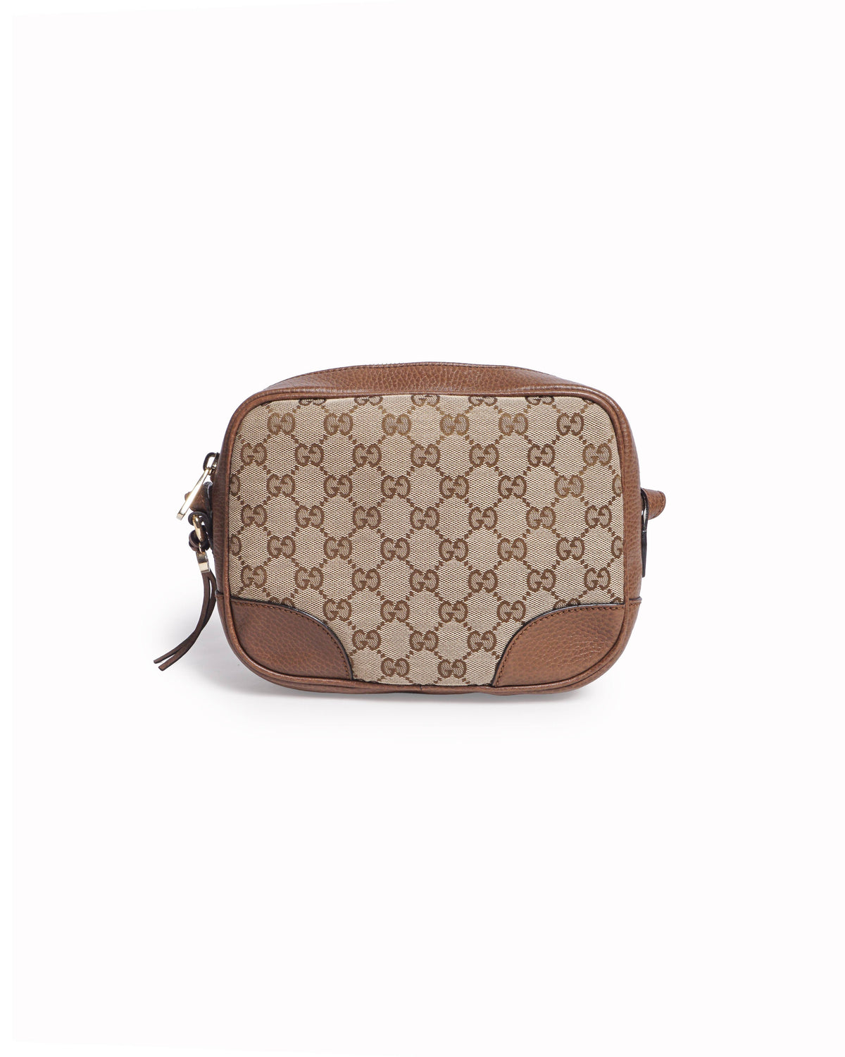 Gucci GG Canvas Bree Leather Crossbody Bag