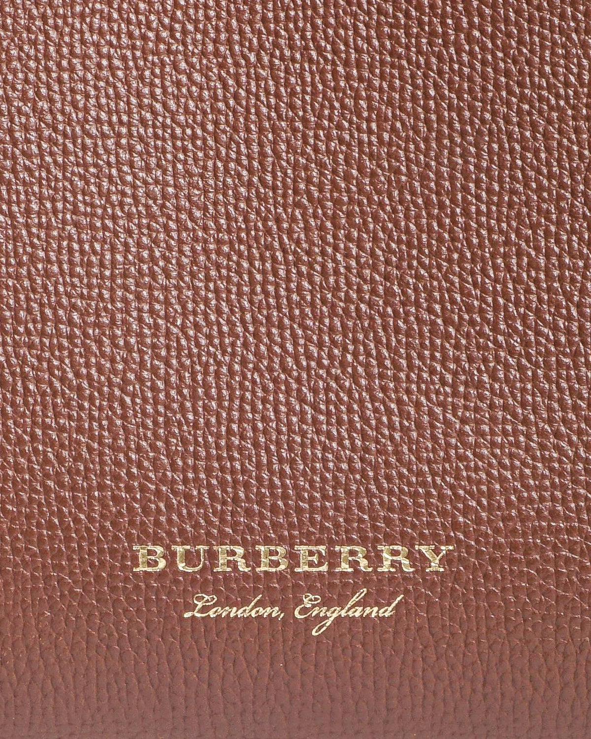 Burberry Small Banner Brown Leather Top Handle Bag
