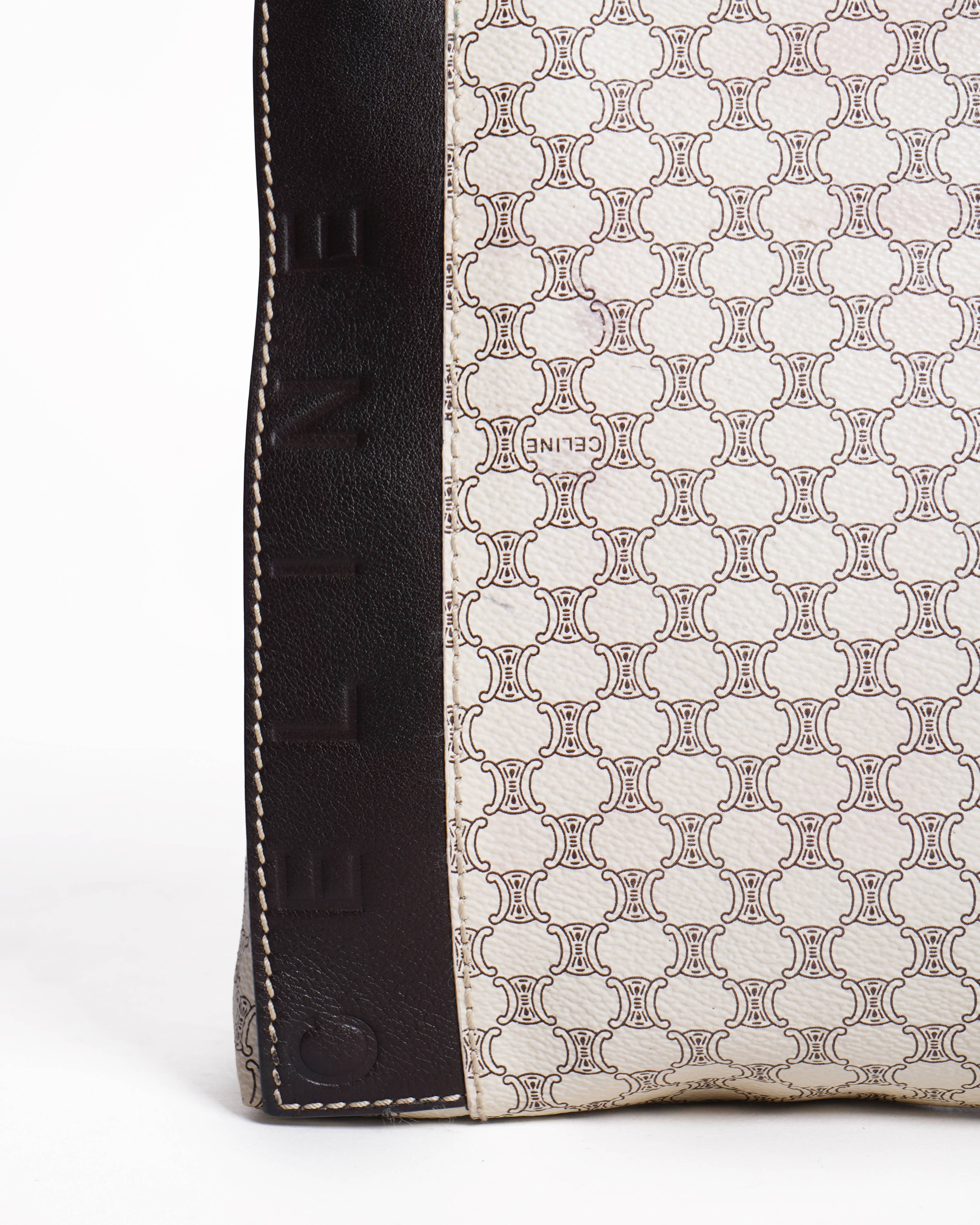 Celine Macadam Canvas & Leather tote bag