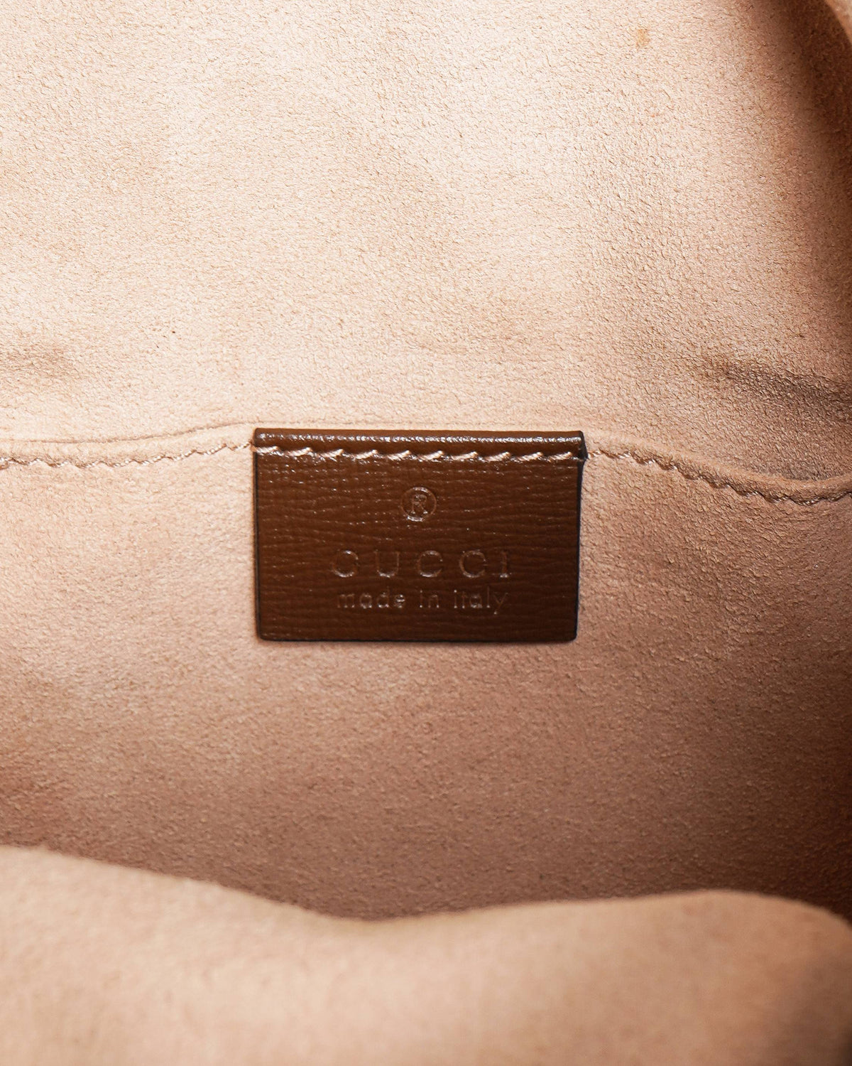 Gucci Brown GG Canvas Horsebit 1955 Bucket Bag