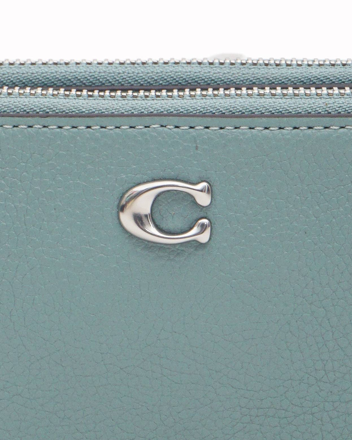 Coach Aquamarine Green Pebbled Leather Kira Crossbody Pouch