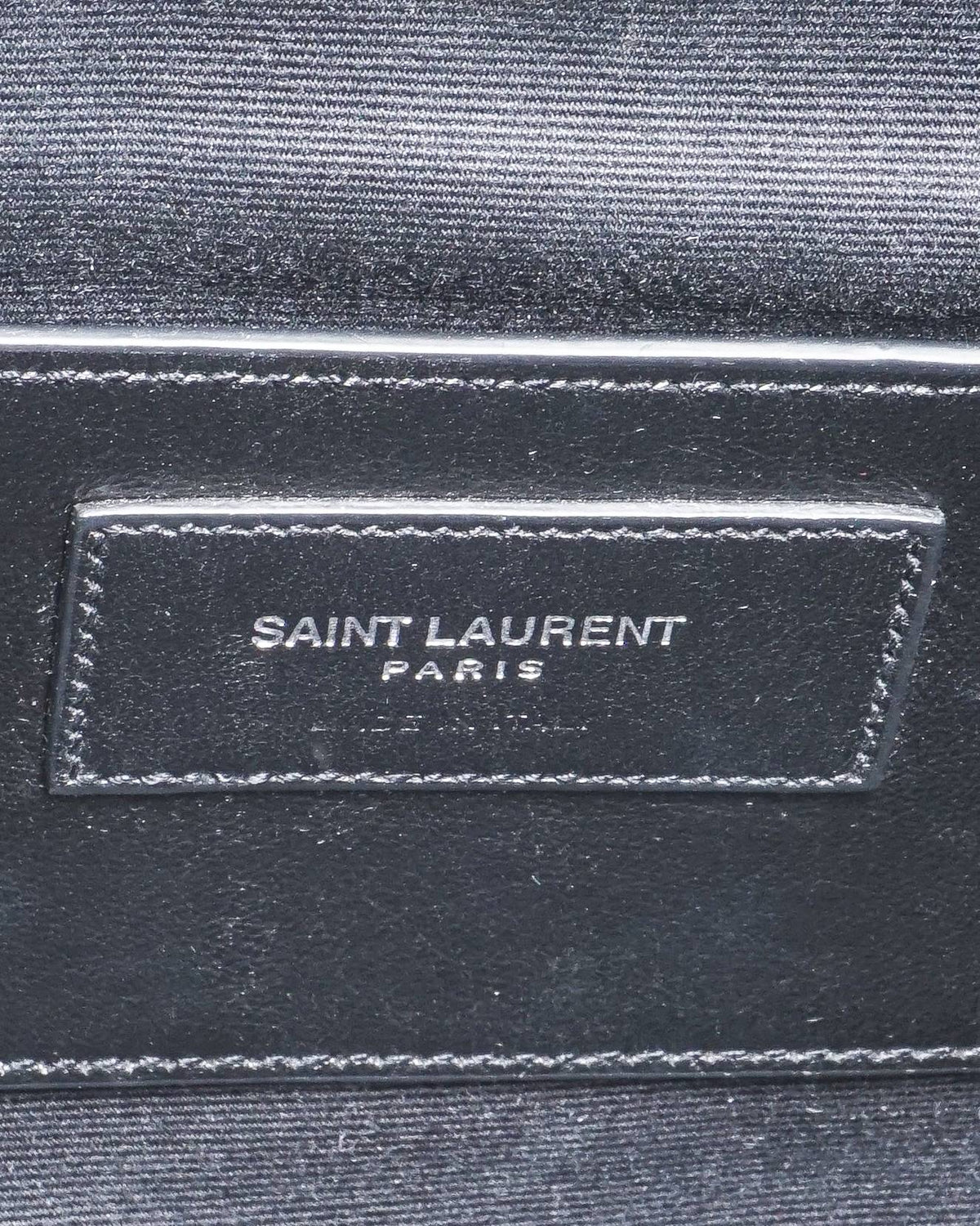 Yves Saint Laurent Burgundy Chevron Quilted Leather Monogram Medium Bag