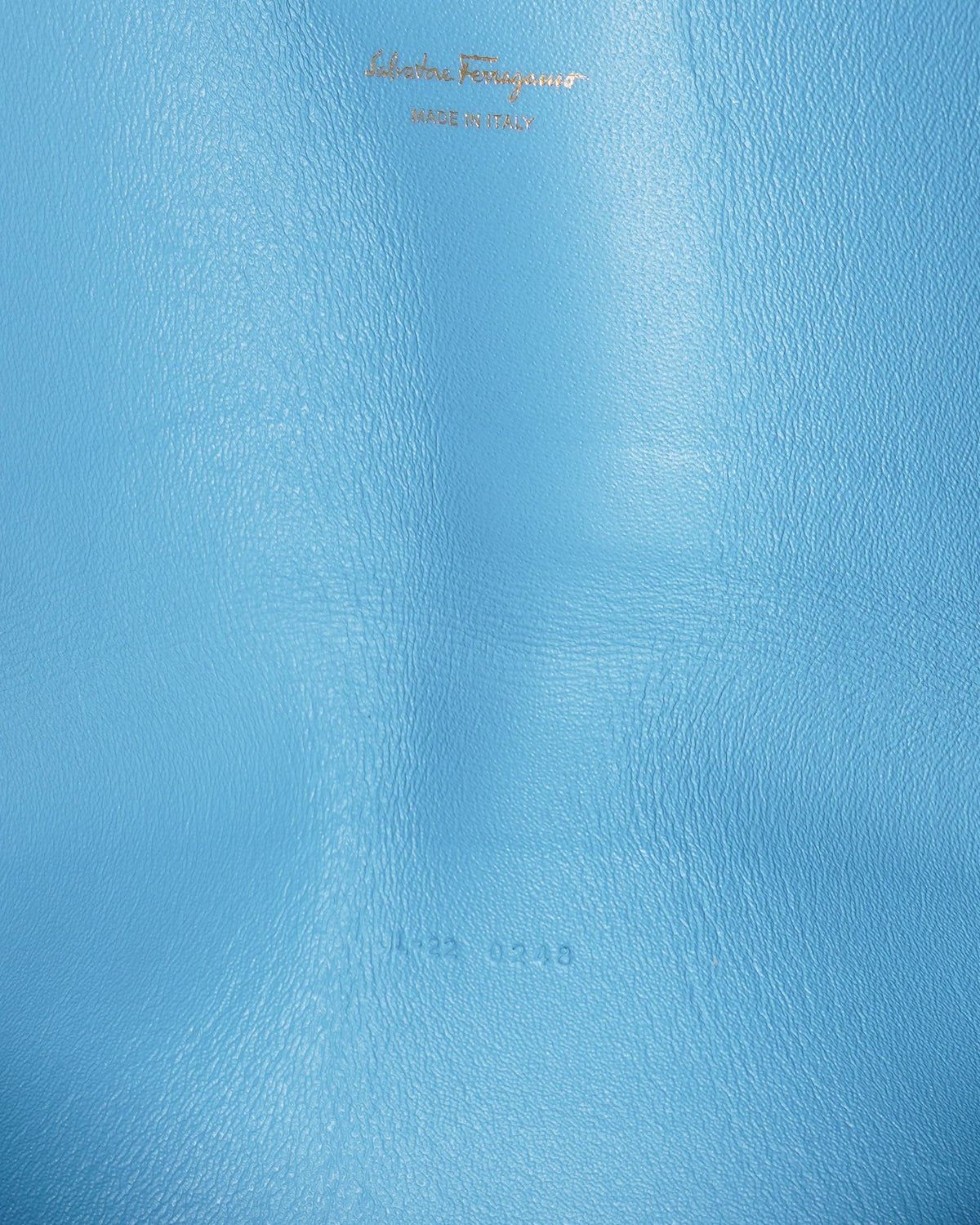 Salvatore Ferragamo Envelope Slip Purse In Blue