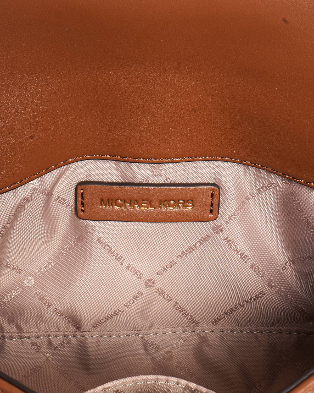 Michael Kors Quilted Shoulder Bag In Brown