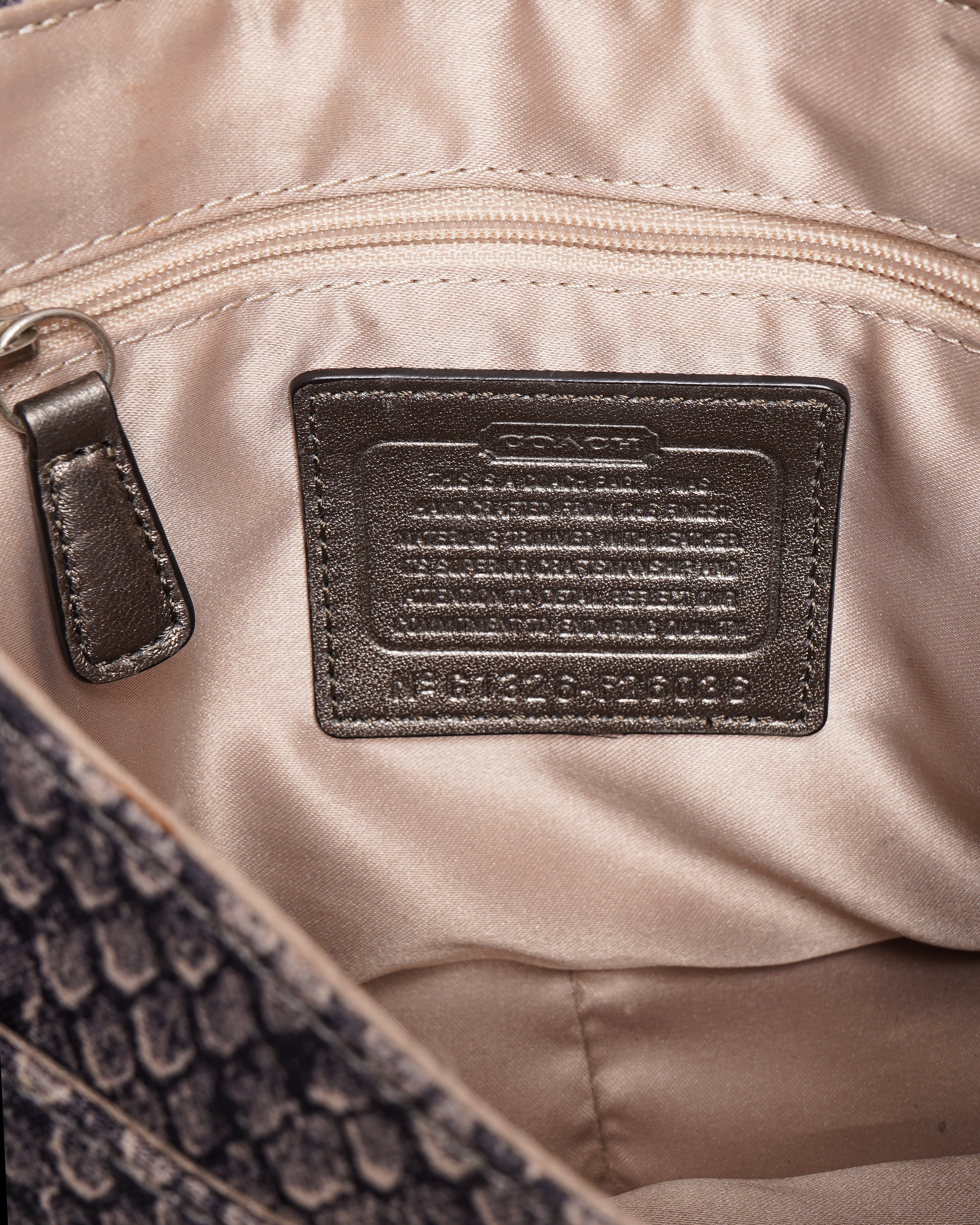 Coach taylor snake flap crossbody bag