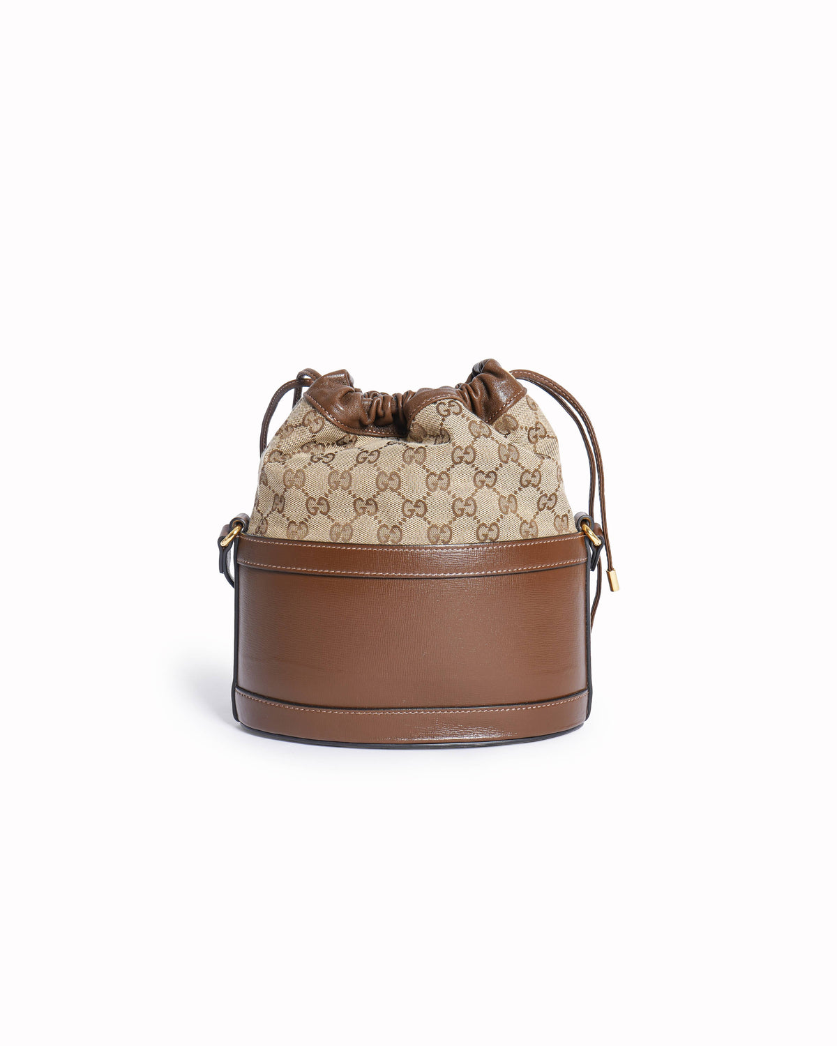 Gucci Brown GG Canvas Horsebit 1955 Bucket Bag