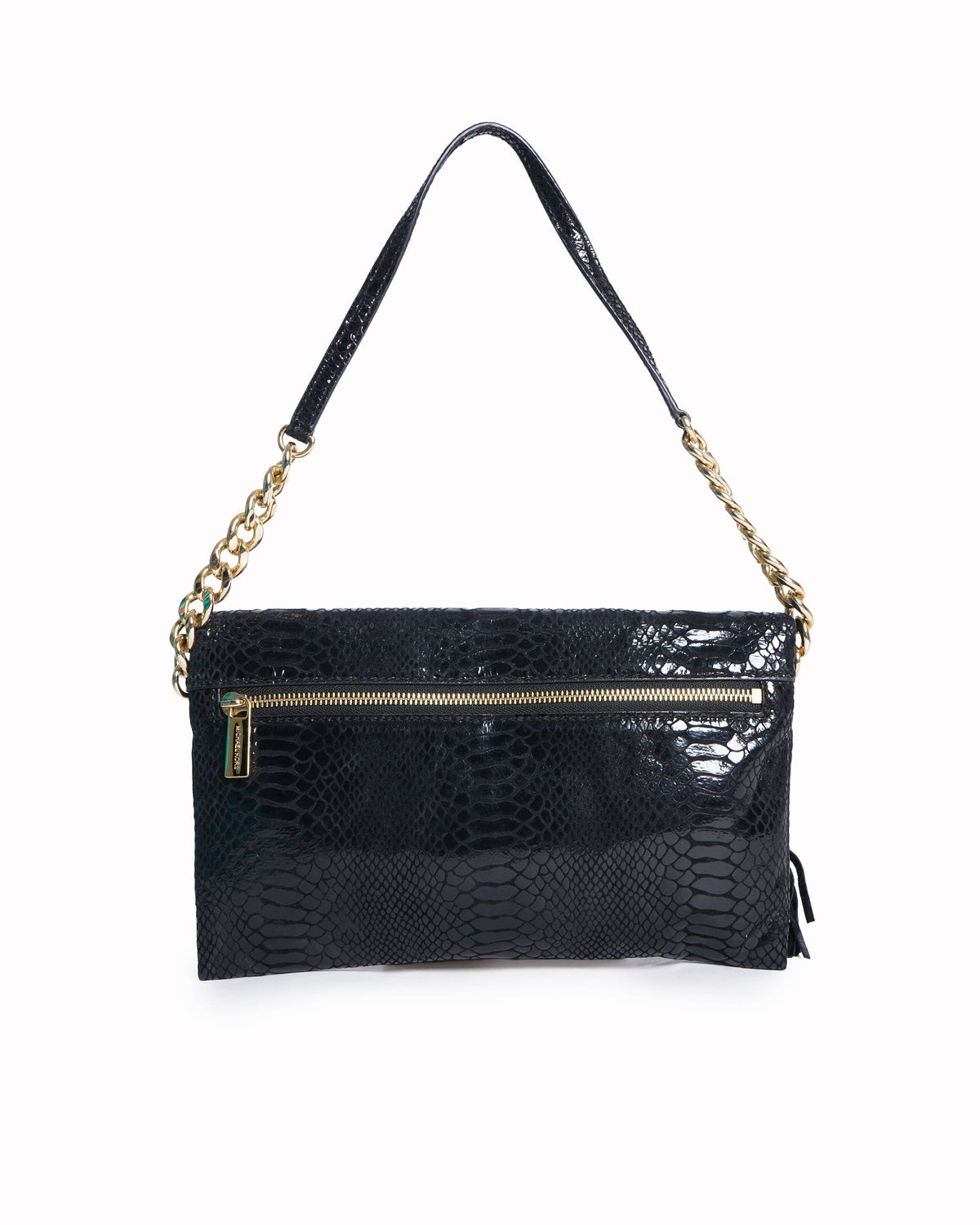 Michael Kors Python-Embossed Leather Shoulder Bag