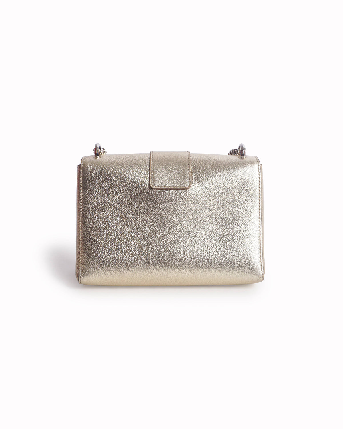 Jimmy Choo Metallic Gold Leather Shoulder Bag