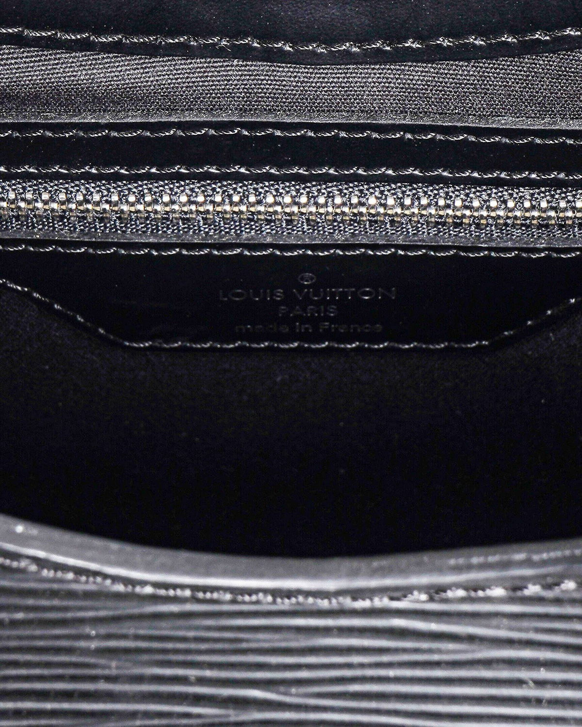 Louis Vuitton Epi Leather Sac Montaigne Handbag in black