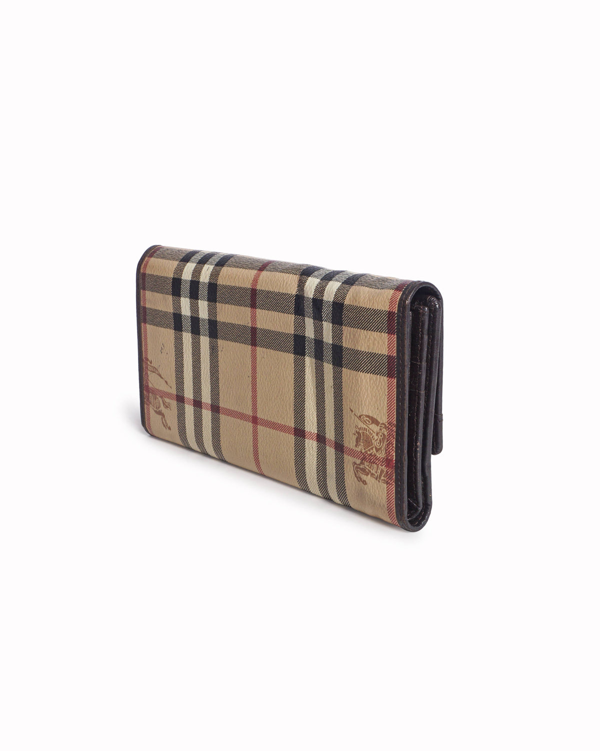 Burberry Haymarket Check Canvas Continental Wallet