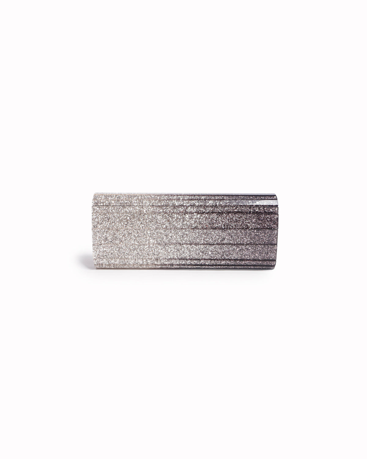 Jimmy Choo Sweetie Metallic Dégradé Glitter Plexi Clutch