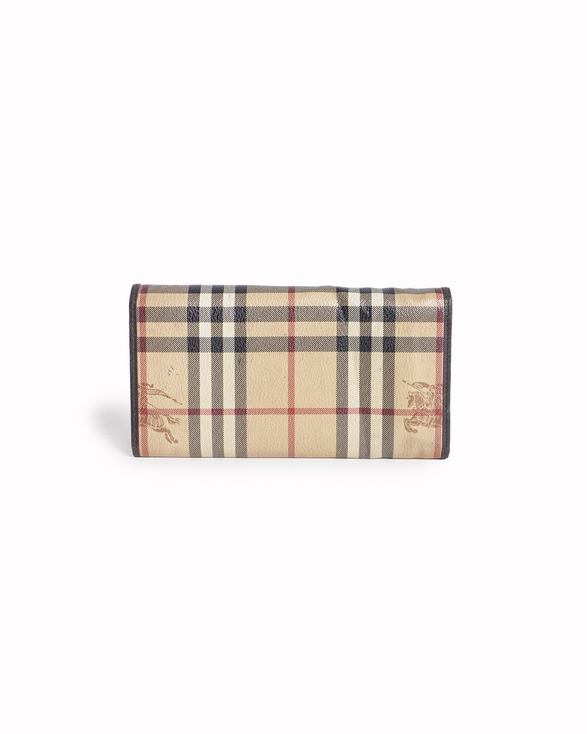 Burberry Haymarket Check Canvas Continental Wallet