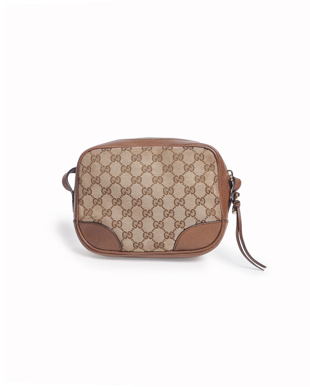 Gucci GG Canvas Bree Leather Crossbody Bag