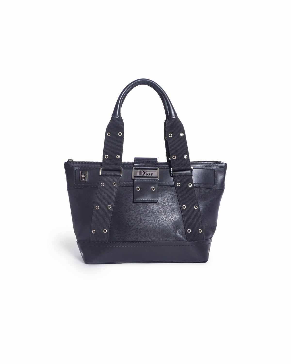 Christian Dior Black Trotter Street Chic Tote Bag