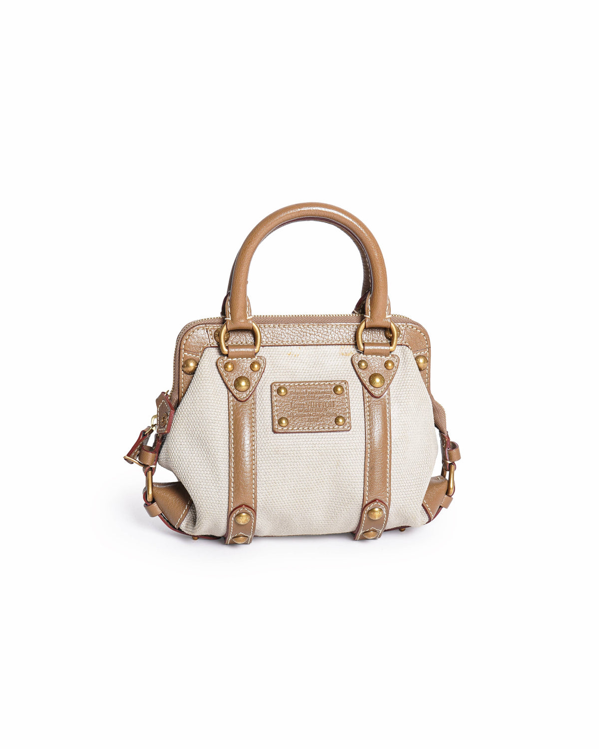 Louis Vuitton Trianon Canvas & Suhali Leather Sac De Nuit PM Bag