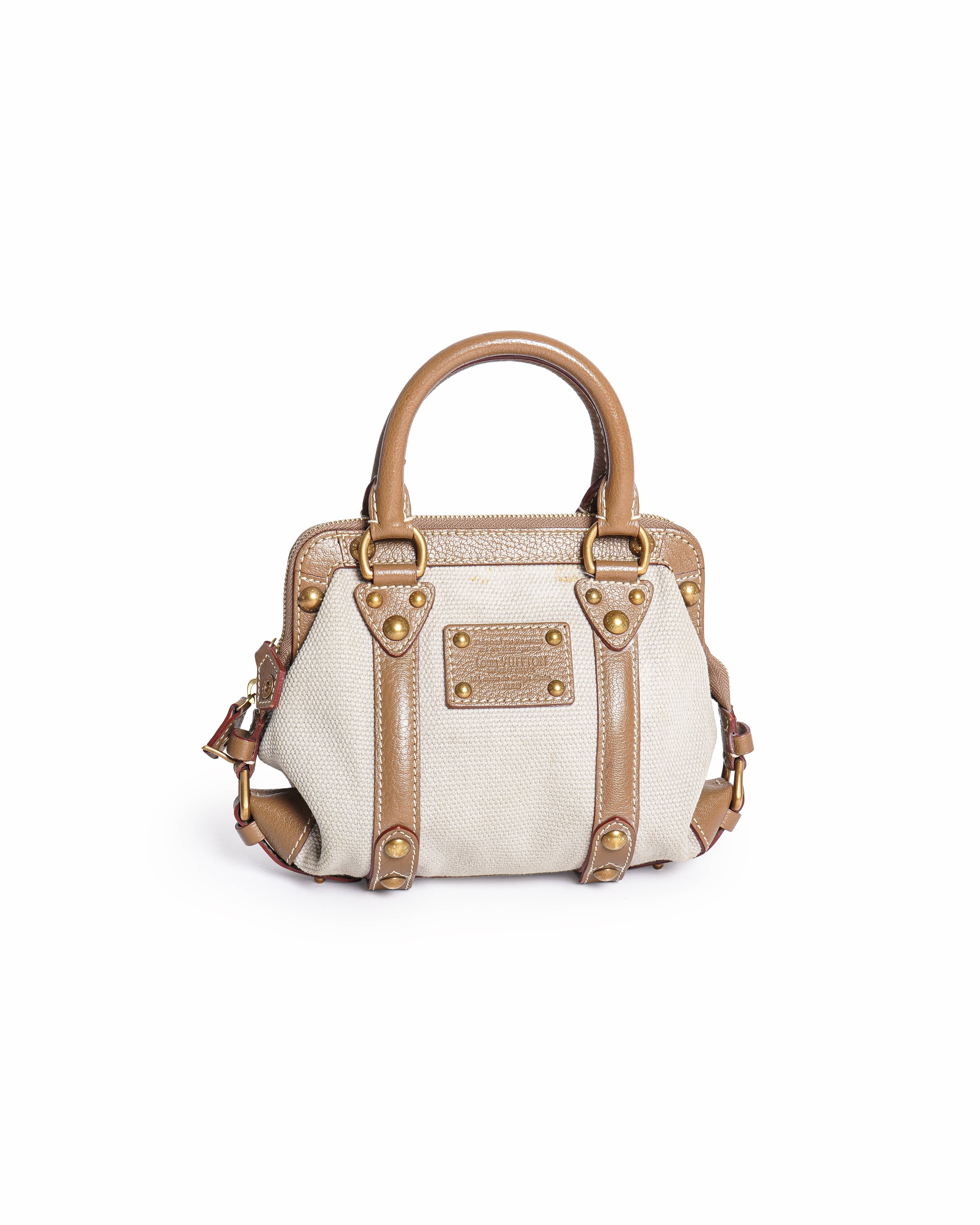 Louis Vuitton Trianon Canvas & Suhali Leather Sac De Nuit PM Bag