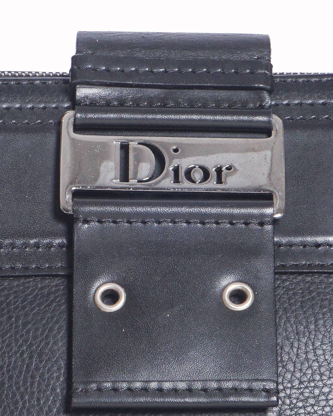 Christian Dior Black Trotter Street Chic Tote Bag