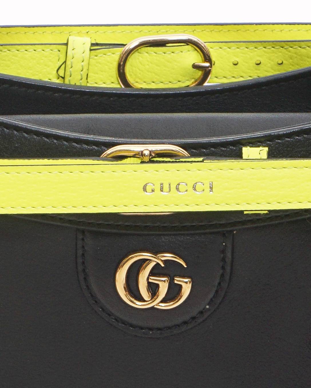 Gucci Diana Black Leather Bamboo Handle Tote Bag