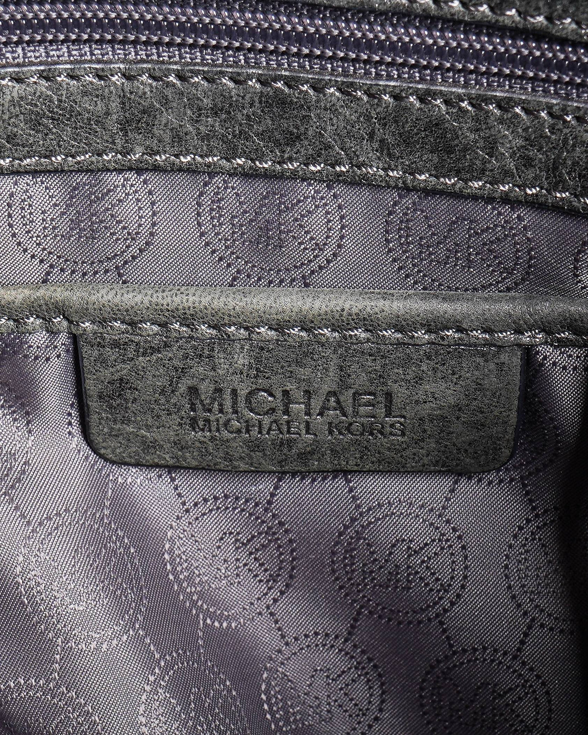 Michael Kors Grey Signature Jet Set Tote Bag