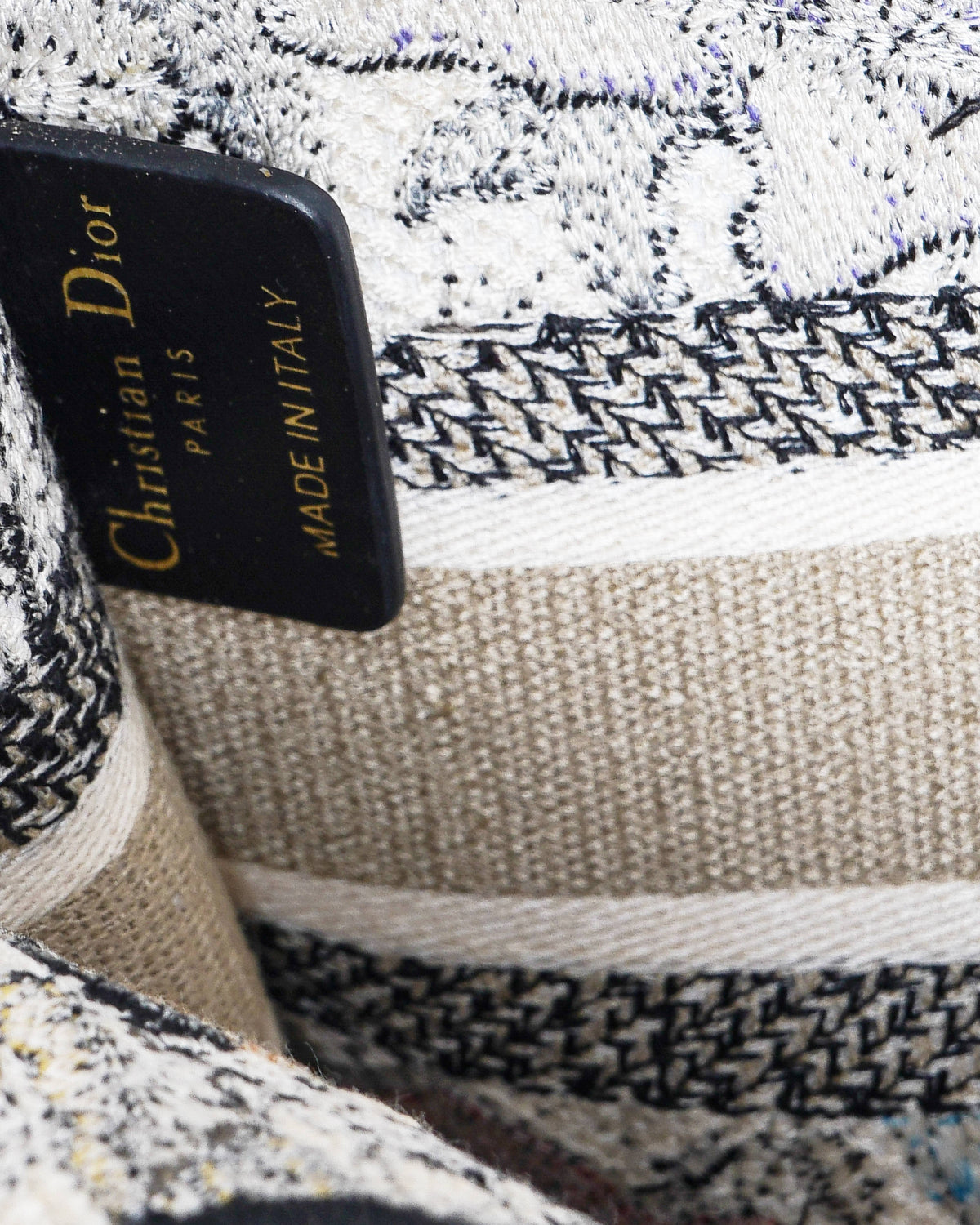 Christian Dior Embroidered Mini Book Tote