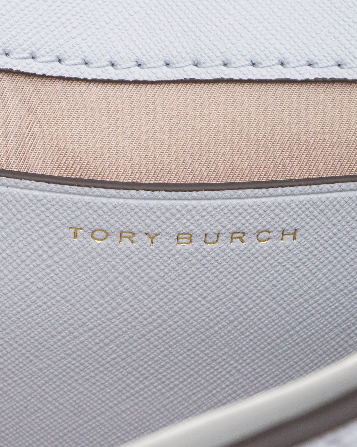 Tory Burch Light Blue Robinson Saffiano Leather Small Shoulder Bag