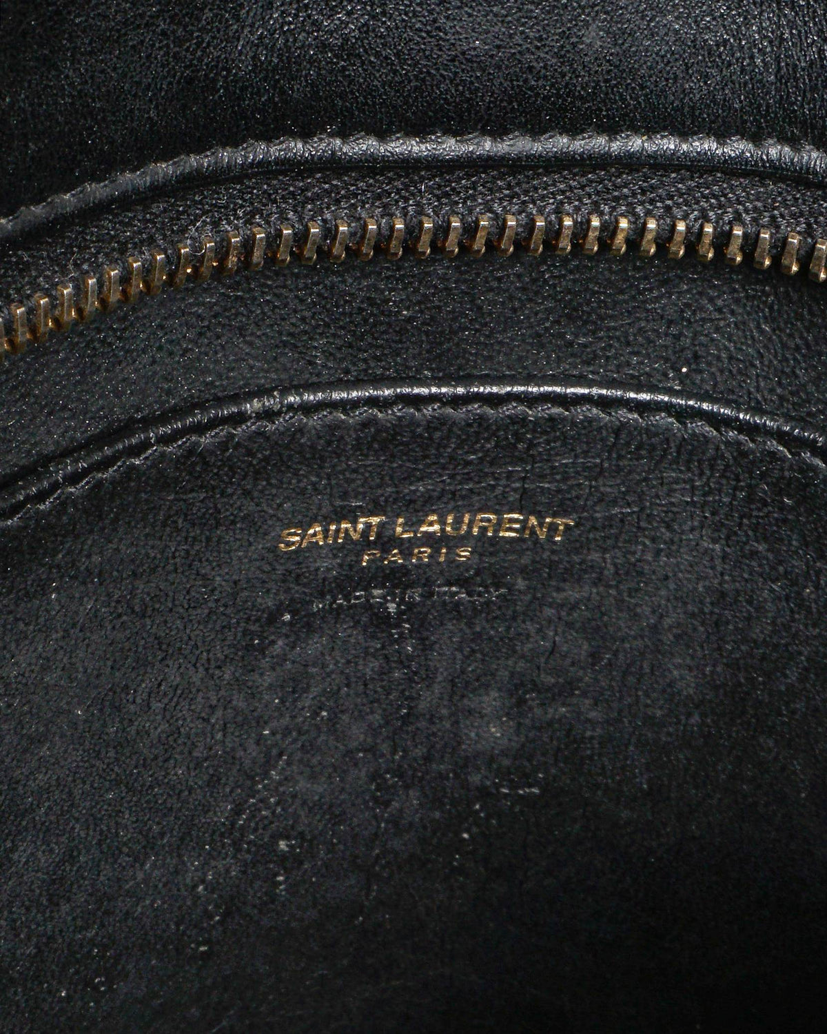 Saint Laurent Cabas Chyc Small Black Leather Satchel