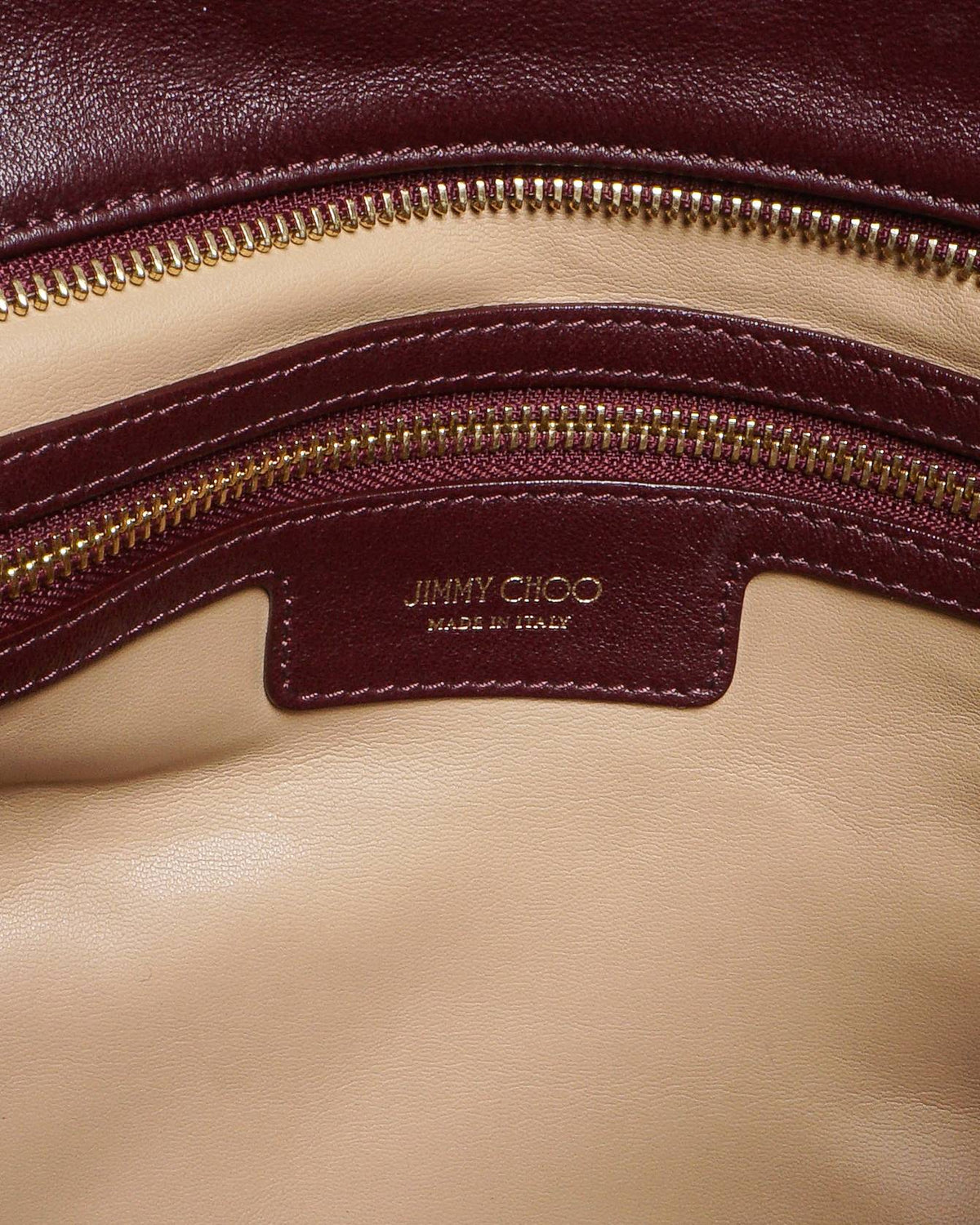 Jimmy Choo Deep Burgundy Leather Solar Chain Hobo Shoulder Bag