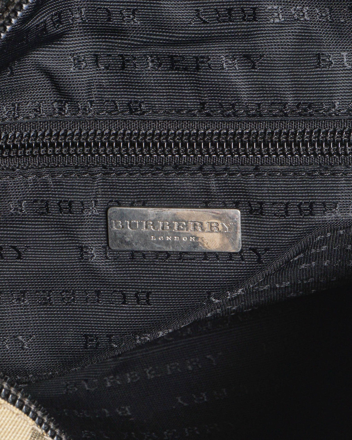 Burberry Mini Nova Check Canvas & Leather Tote