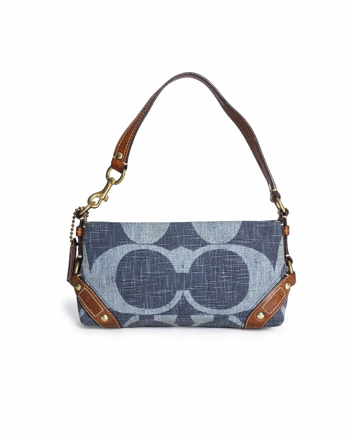 Coach Small Carly Denim Shoulder Bag in Signature Jacquard