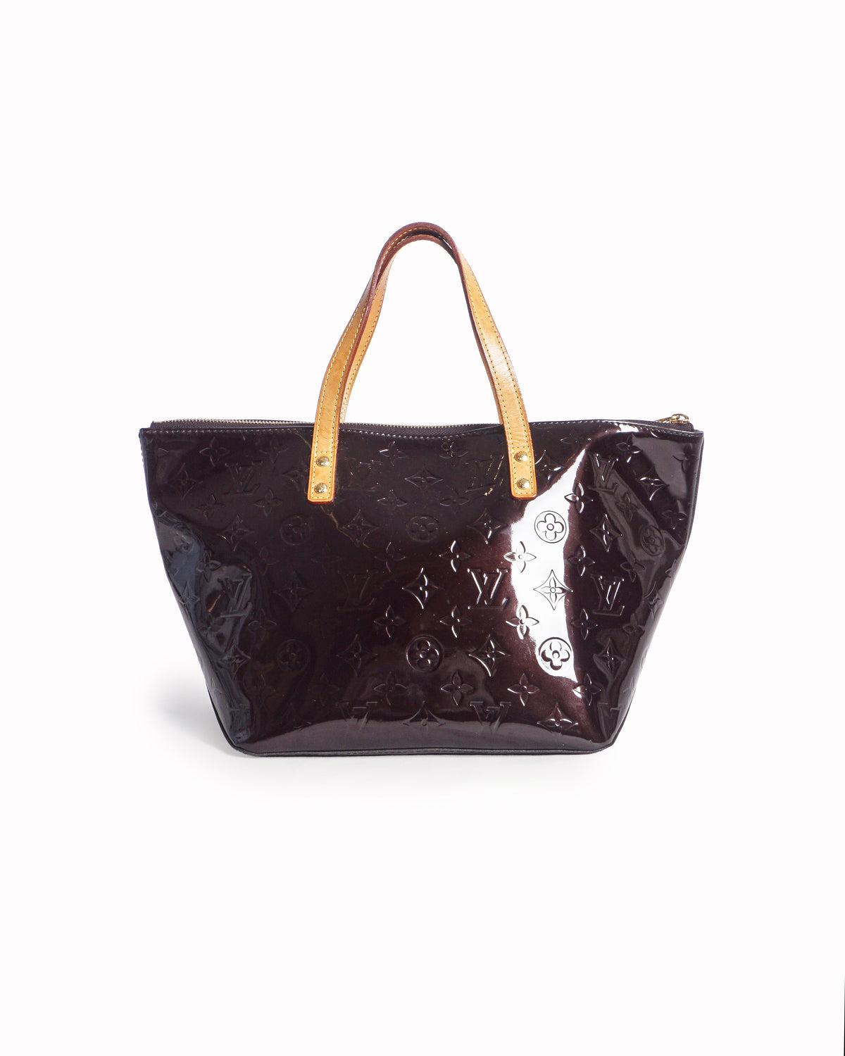 Louis Vuitton Amarante Monogram Vernis Bellevue PM Tote Bag
