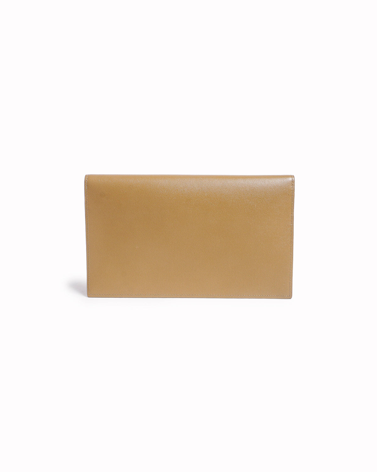 Saint Laurent Olive Beige Grain de Poudre Leather Uptown Pouch