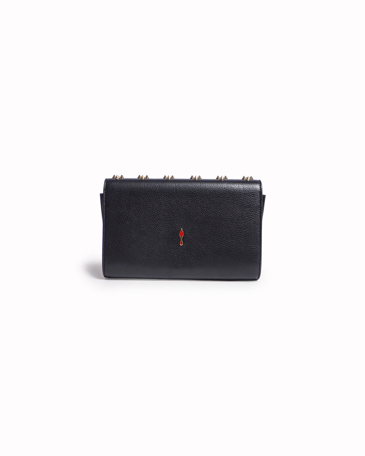 Christian Louboutin Black Calfskin Paloma Chain Clutch