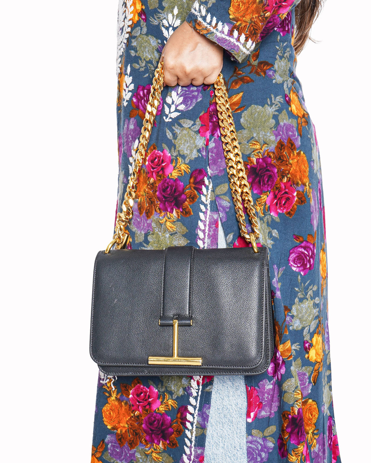 Tom Ford Icon Leather Shoulder Bag