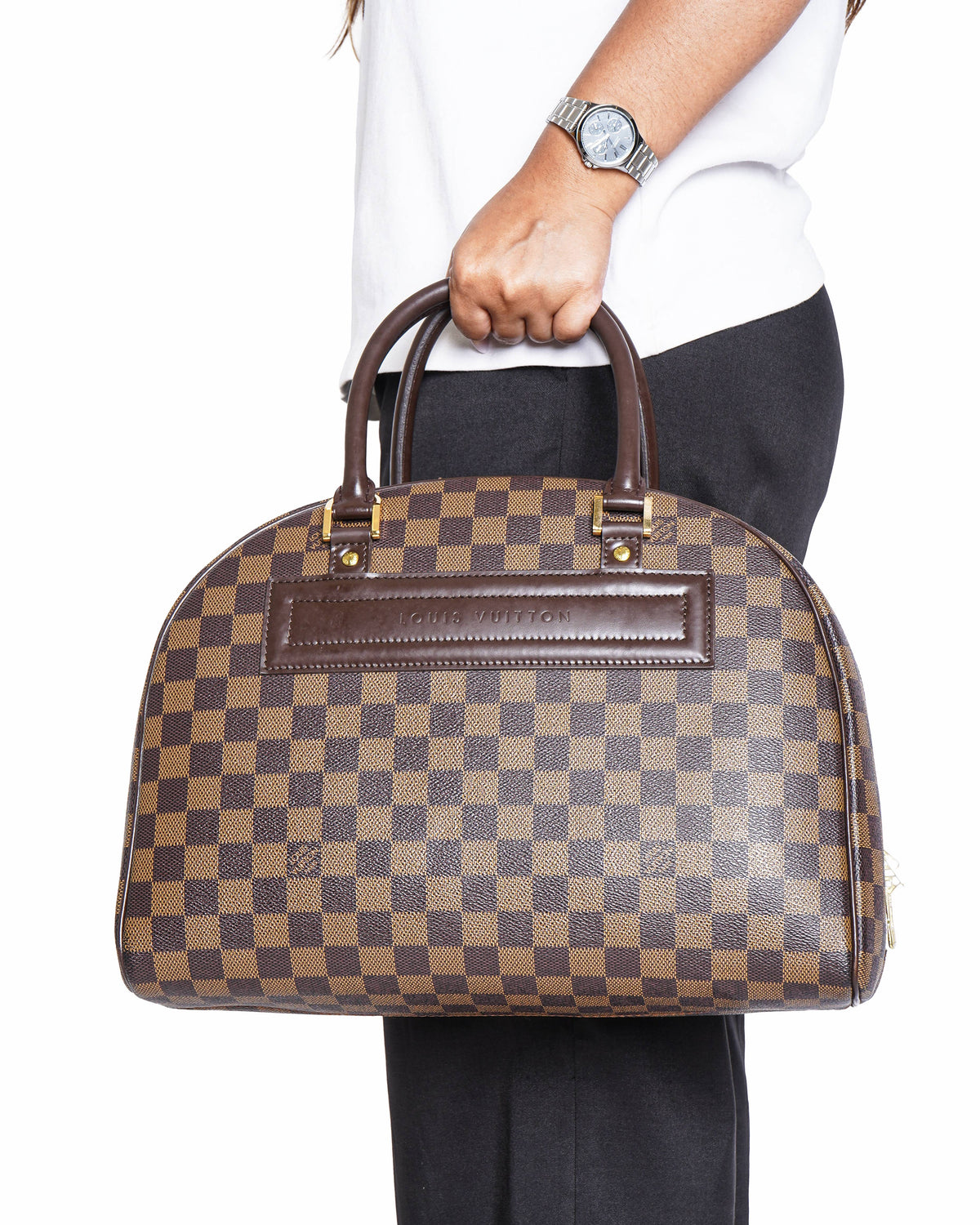 Louis Vuitton Damier Ebene Canvas Nolita HandBag