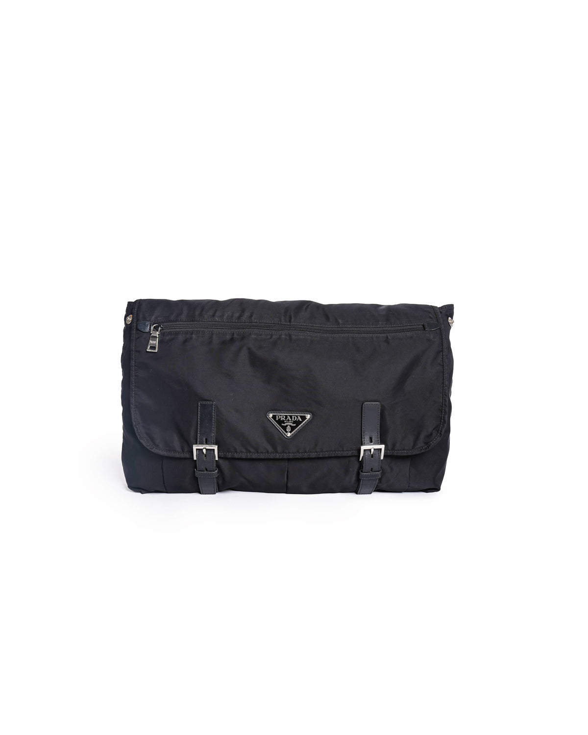 Prada Tessuto Nylon and Leather Messenger Bag