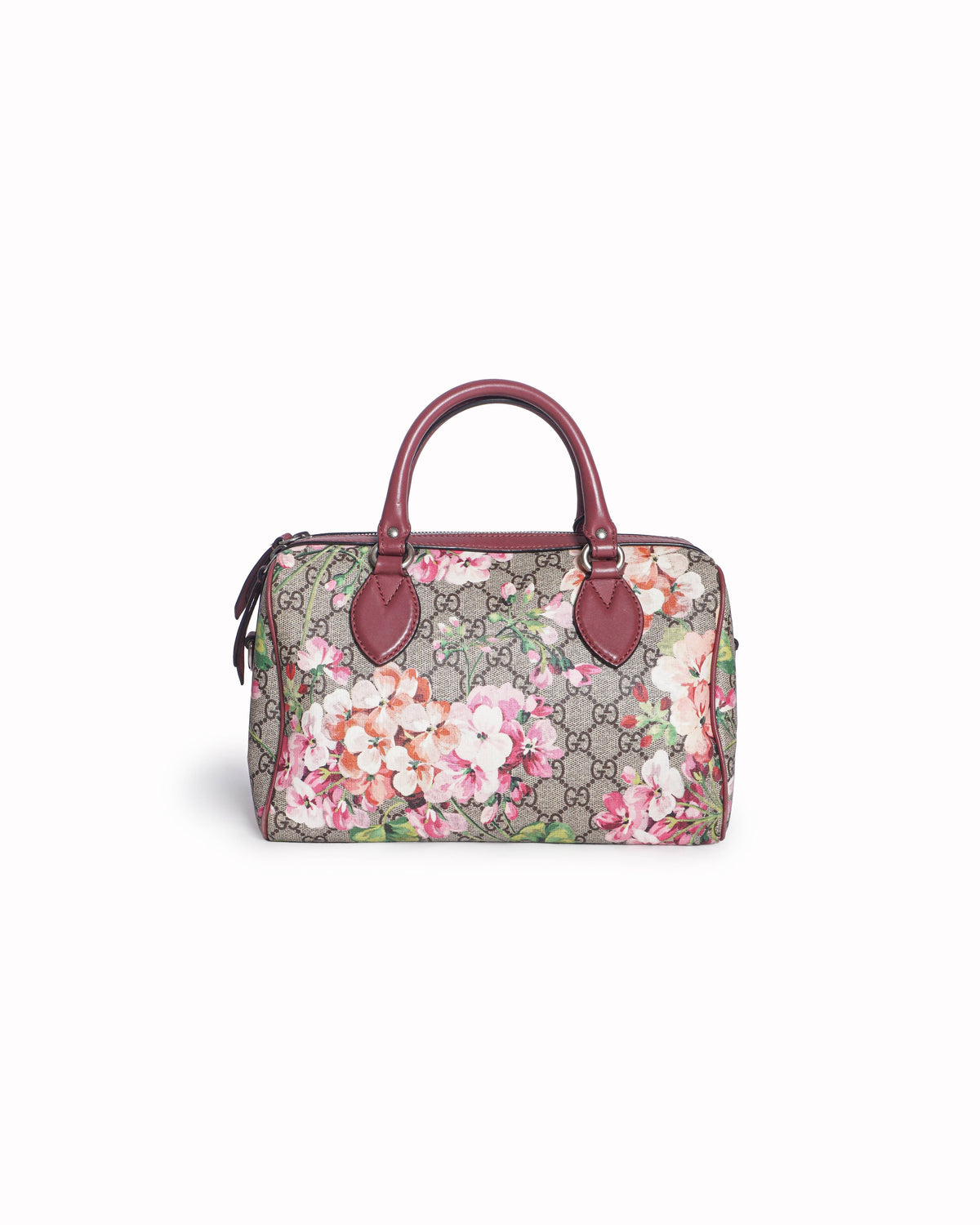 Gucci Small GG Supreme Blooms Boston Bag