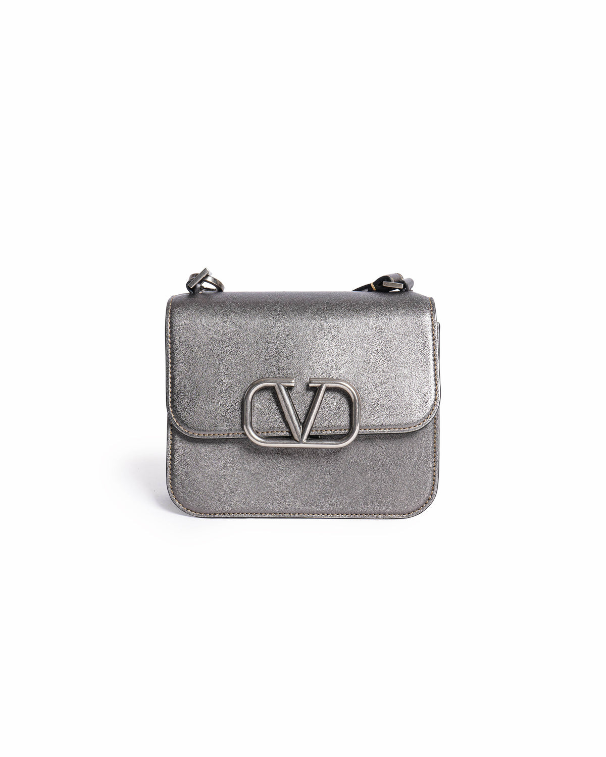 Valentino Garavani VSling Metallic Leather Crossbody Bag