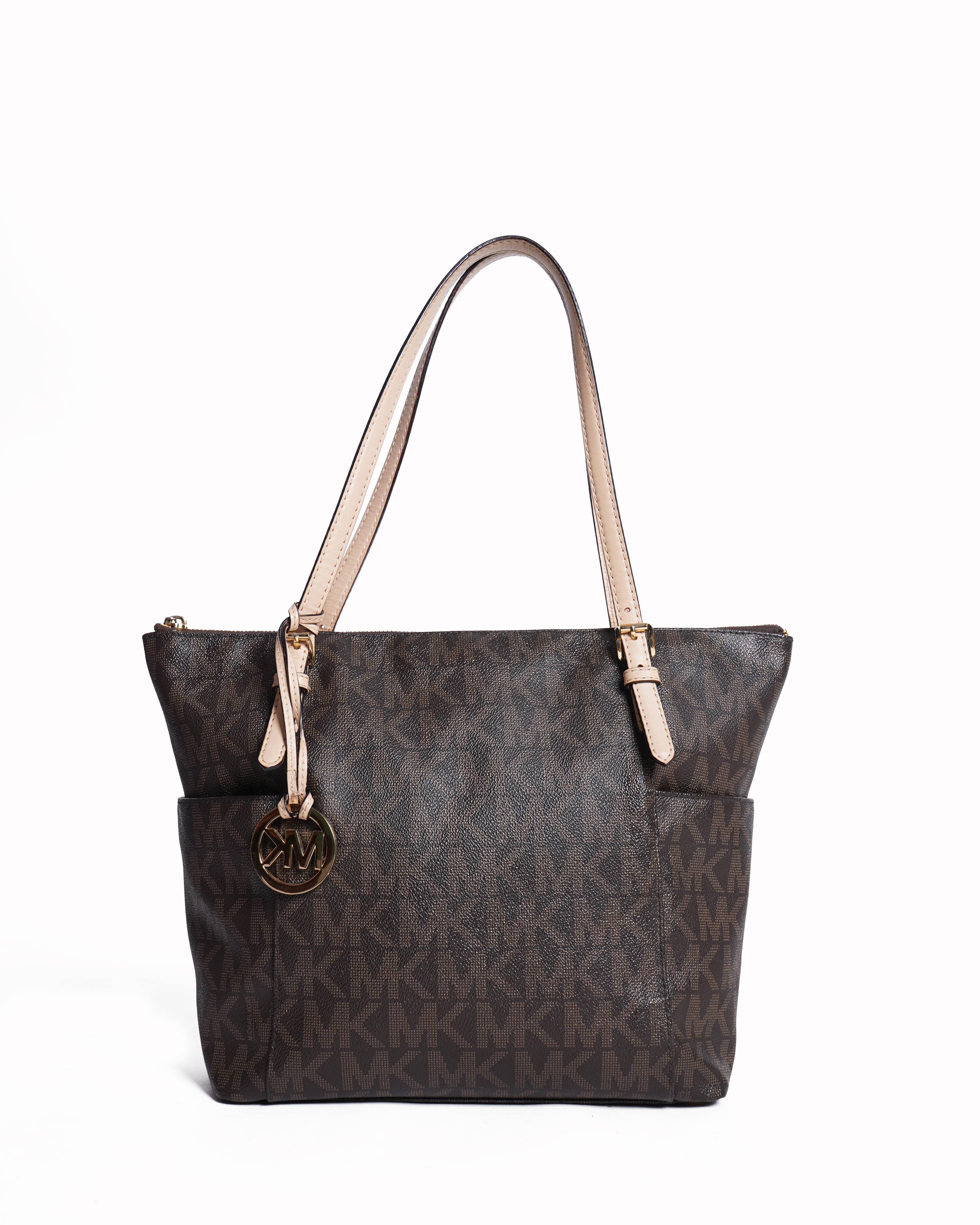 Michael Kors Monogram Brown Tote Bag