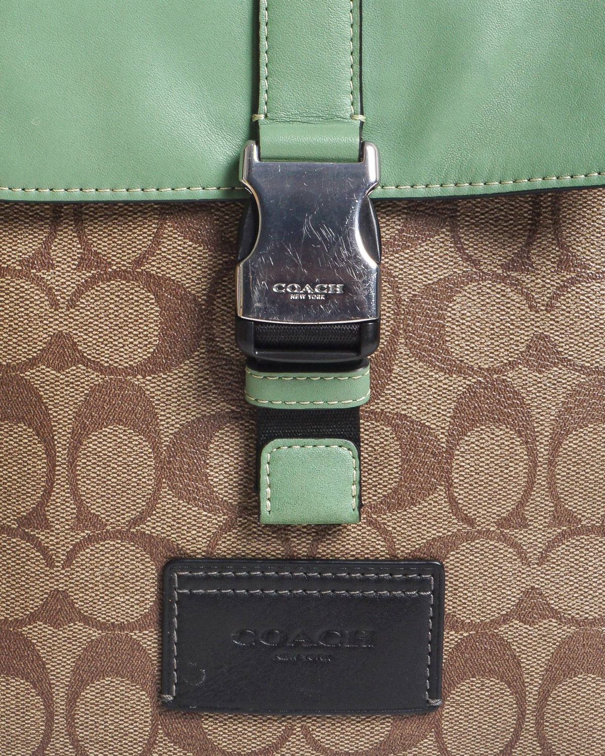 Coach Track Pack In Colorblock Signature Canvas