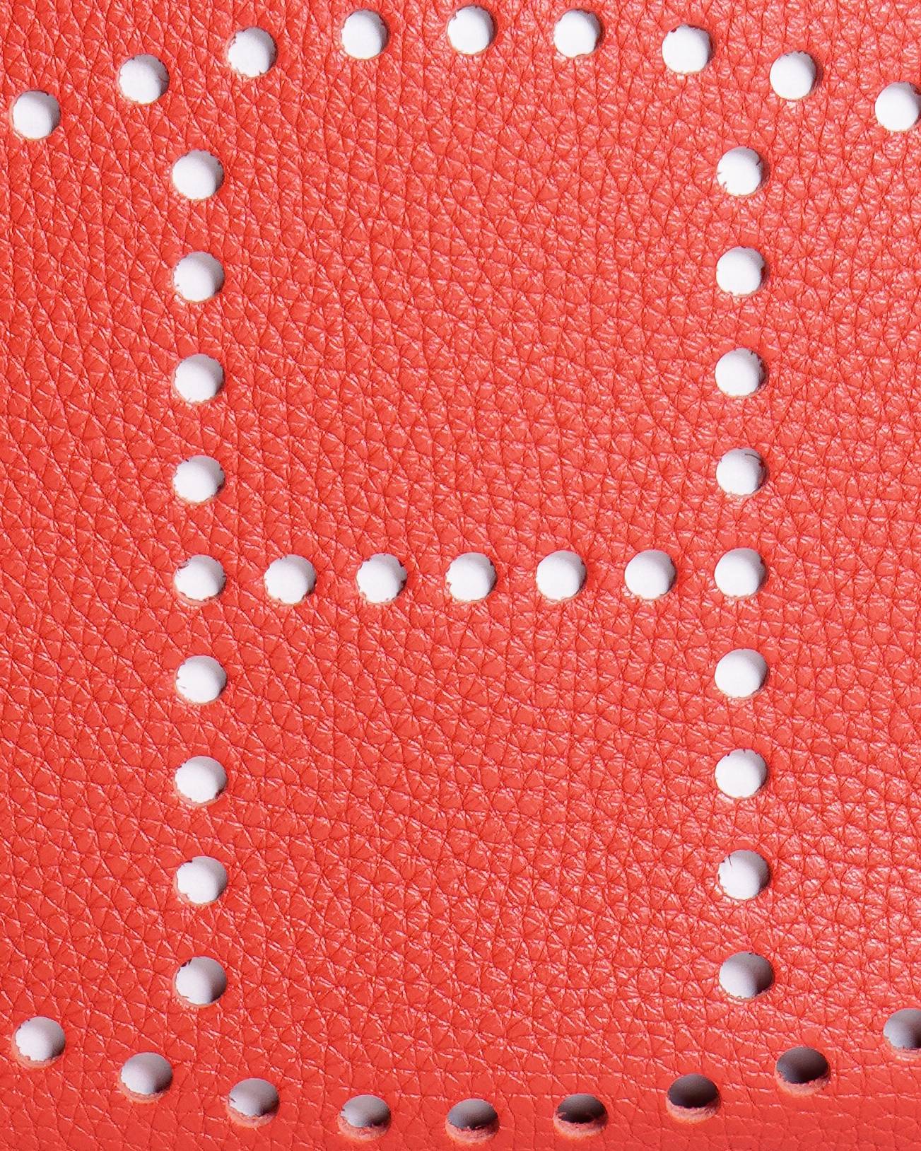 Hermès Red Taurillon Clemence Evelyne III PM Bag