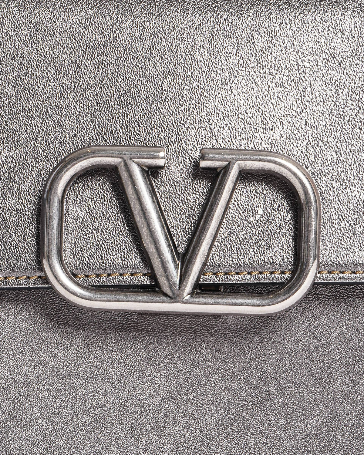 Valentino Garavani VSling Metallic Leather Crossbody Bag