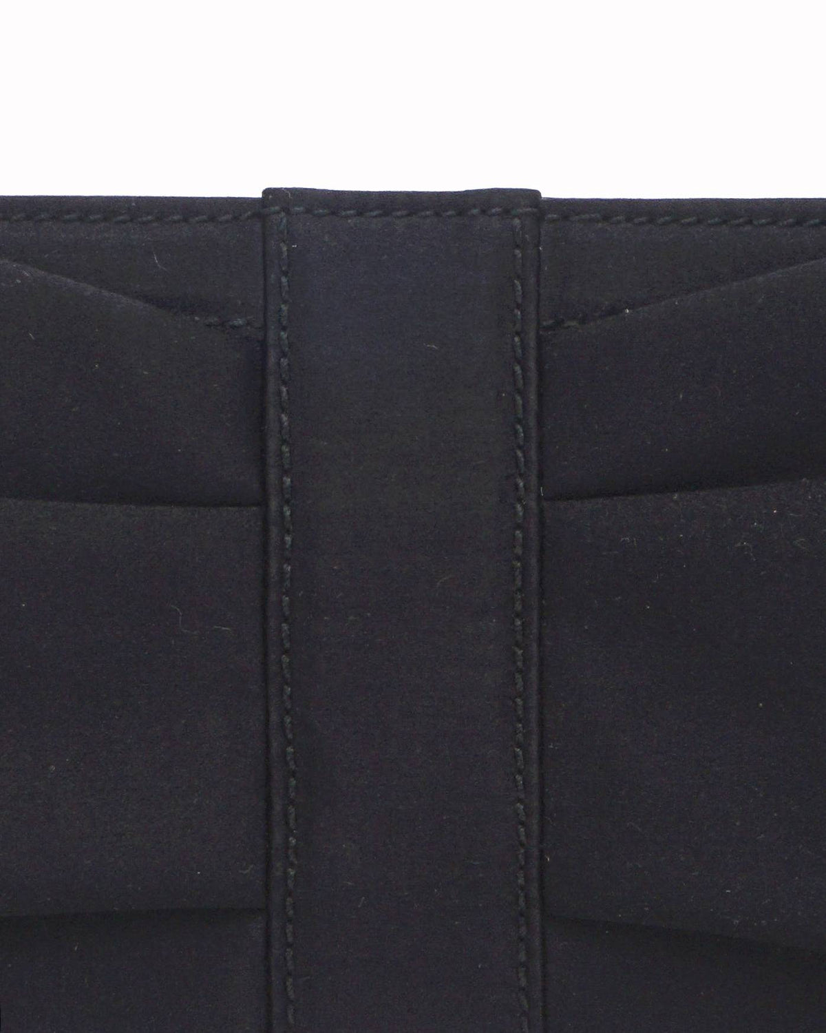 Salvatore Ferragamo Black Satin Gancini Evening Clutch Bag