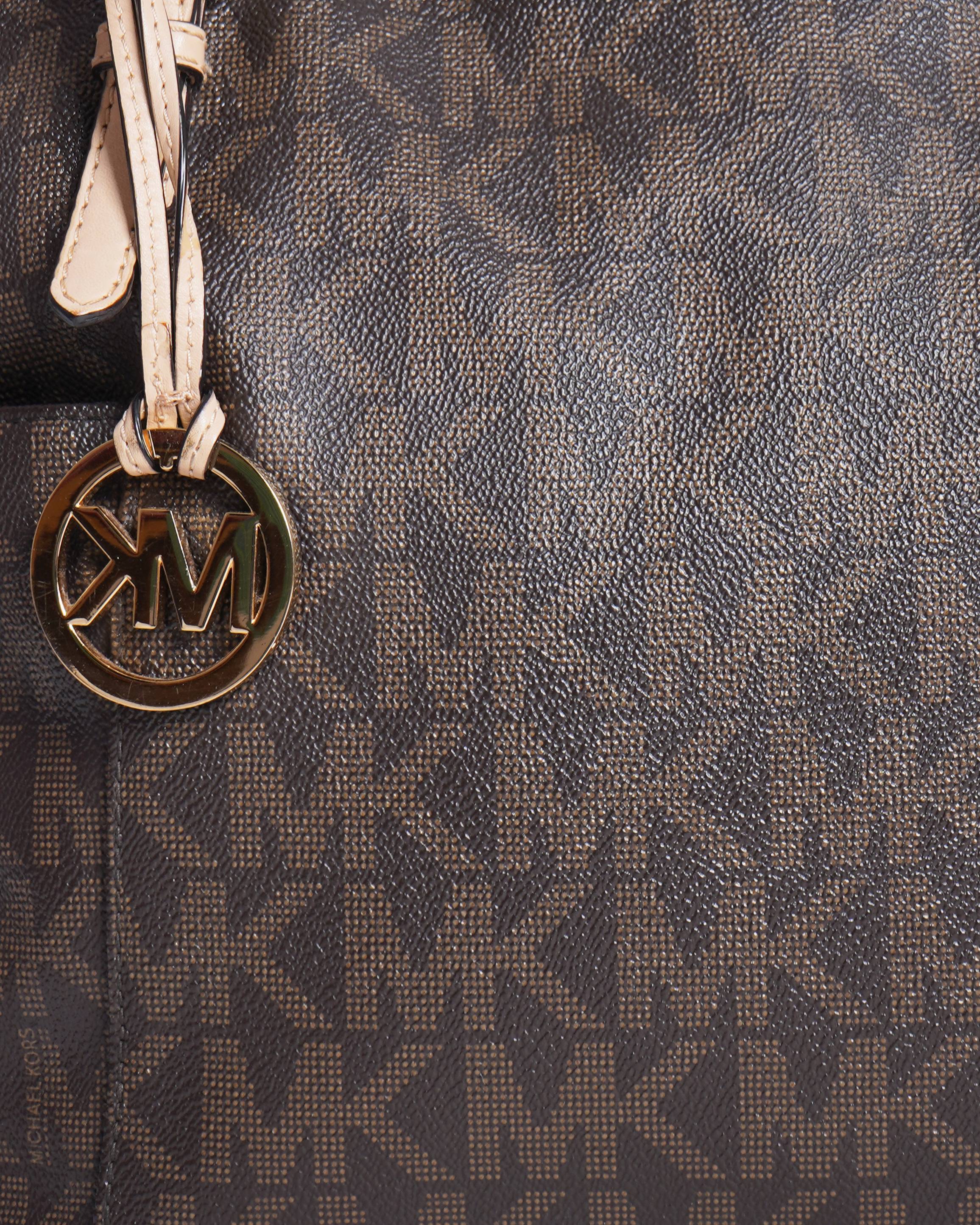 Michael Kors Monogram Brown Tote Bag