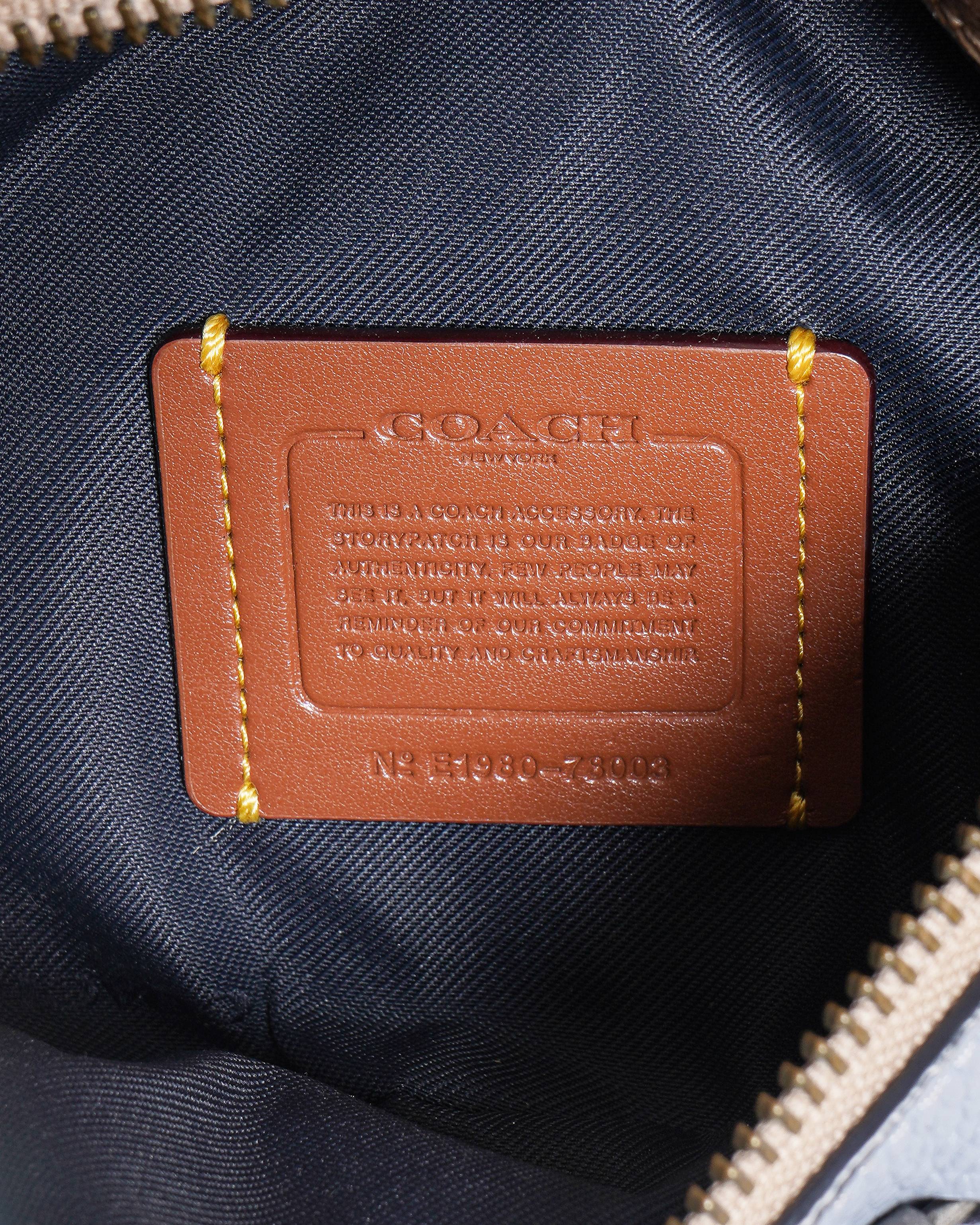 Coach Belt Bag With Signature Canvas Detail & Souvenir Pins