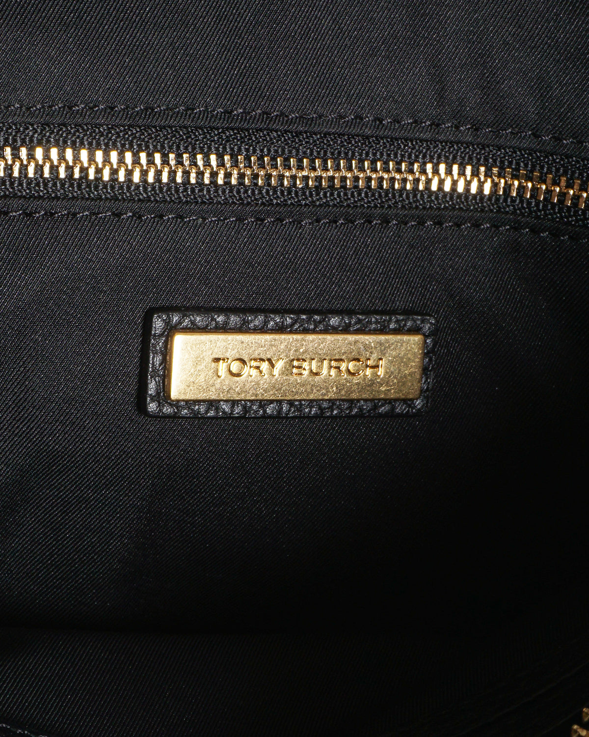 Tory Burch Black Pebbled Leather Robinson Double Zip Tote Bag