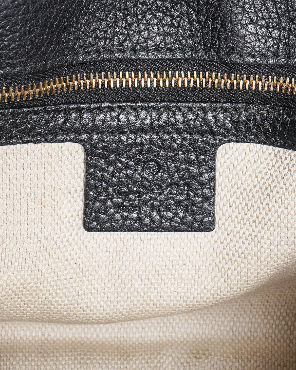 Gucci Soho Pebbled Leather Flap Crossbody Bag